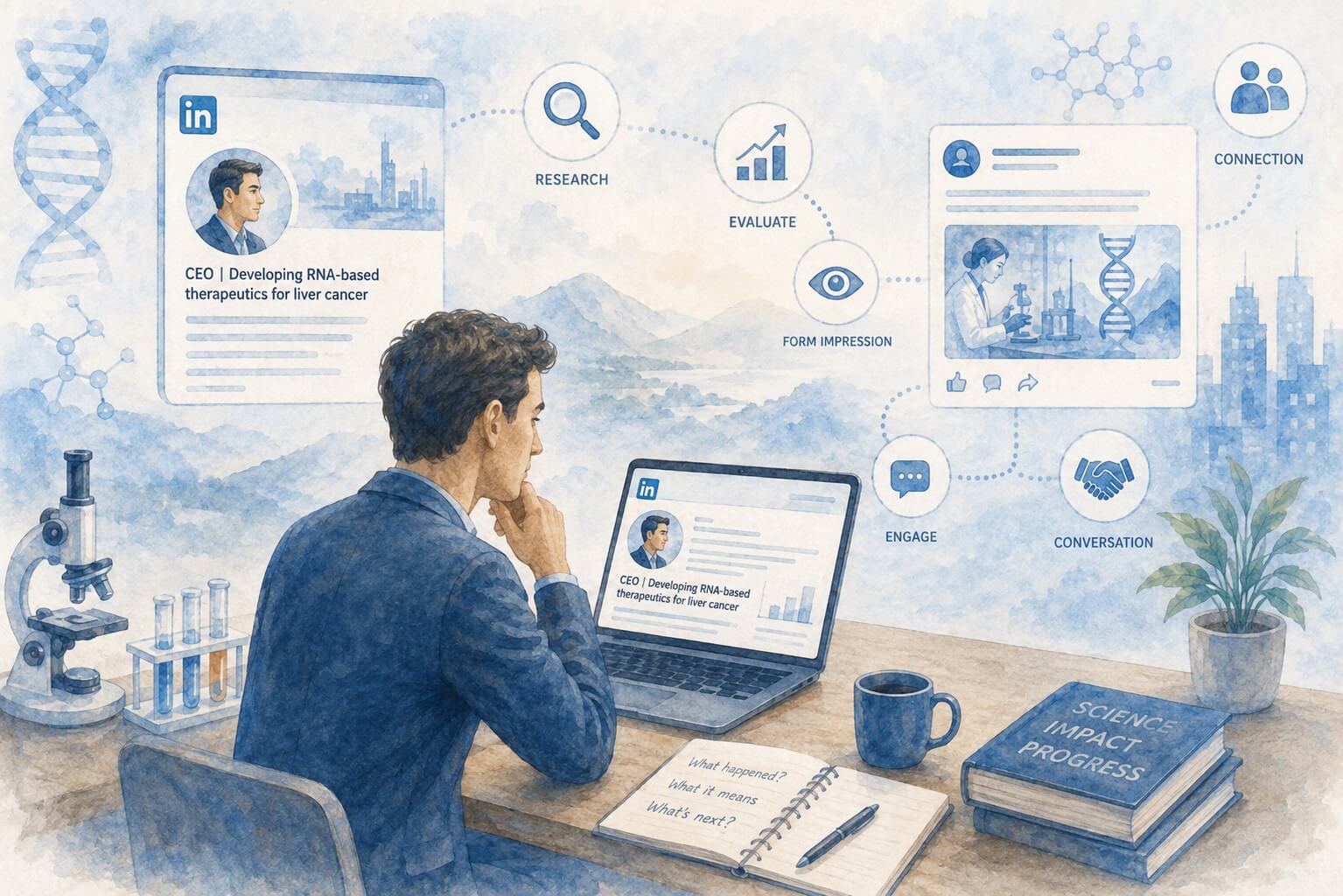 How life science founders use LinkedIn to build commercial visibility_DauntlessDonkey